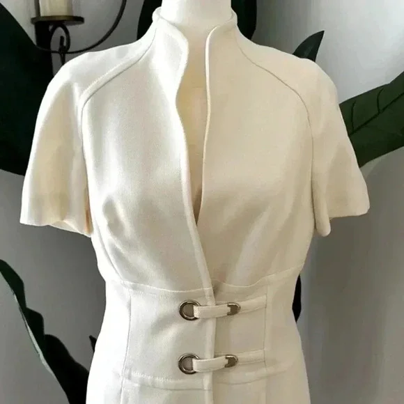 Escada SZ S M Cream Dress Suite - Picture 2 of 15